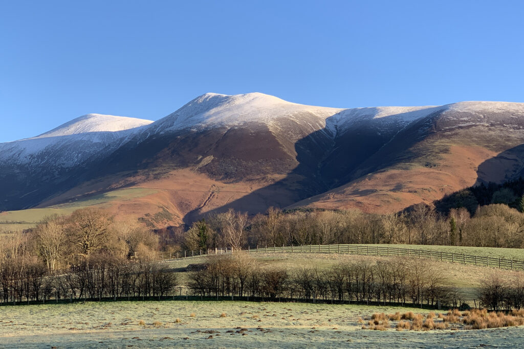 Snow-capped skiddaw